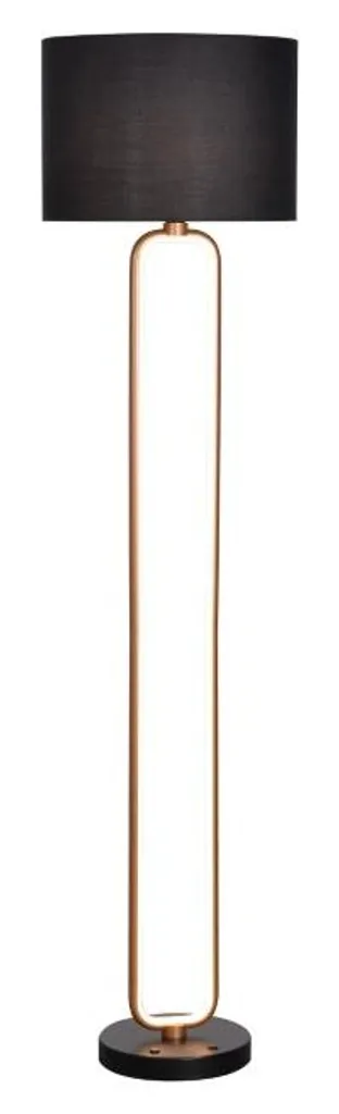 Rabalux 74043 Domiro Lampadaire LED 30W + E27 Max 60W Métal Doré Luxe