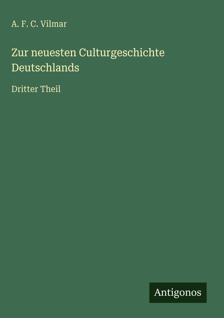 Zur neuesten Culturgeschichte Deutschlands