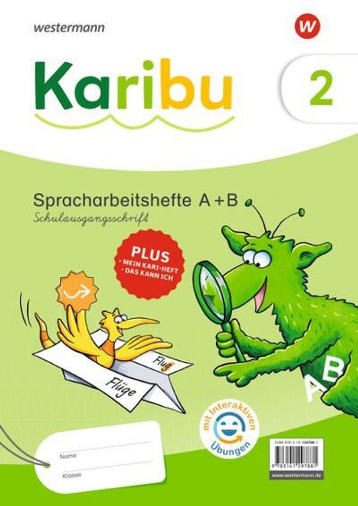Karibu Spracharbeitshefte 2 Schulausgangsschrift mit interaktiven Übungen