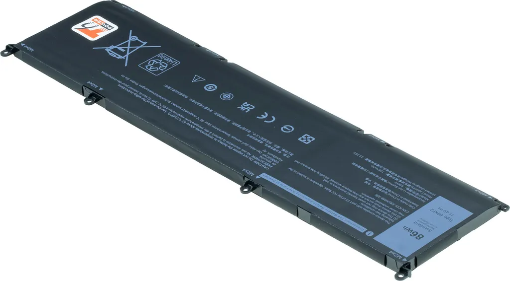 Batteria T6 Power per Dell G16 7620, Li-Poly, 11,4 V, 7200 mAh (86 Wh), nero - 2