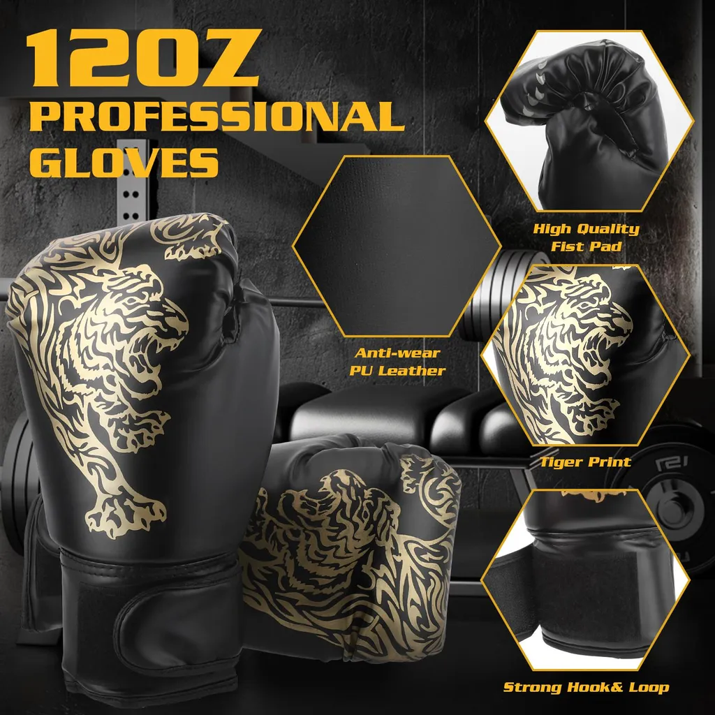 Sac d'entraînement boxe en cuir microfibre résistant avec fixations - 3