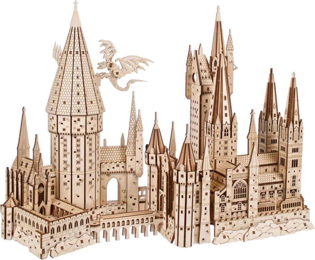 Ugears 3D Drewniane Puzzle Mechaniczne Zamek Hogwart, Harry Zdjęcie produktu 