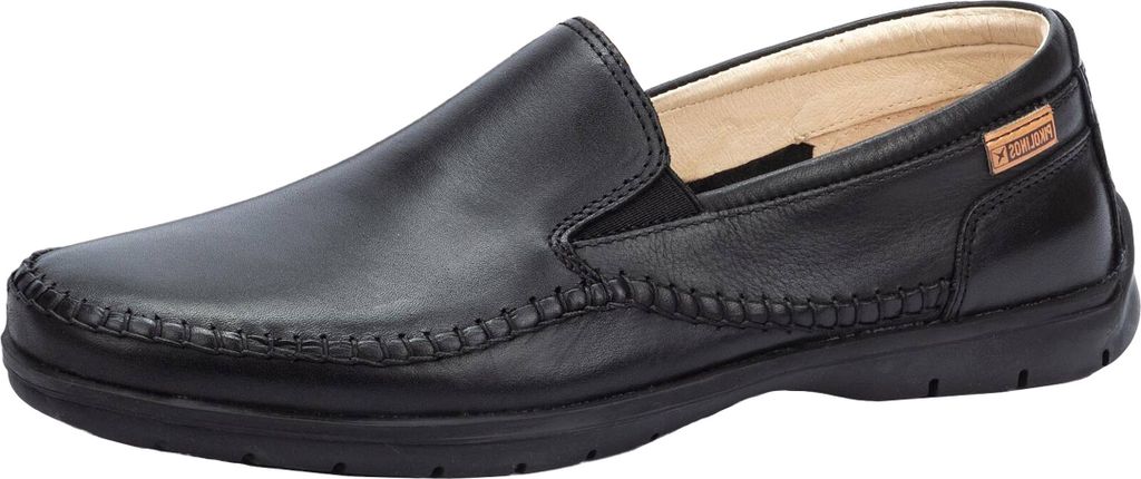 Pikolinos Herren Slipper Mokassin Halbschuh Leder Marbella M9A-3111, Größe:41 EU, Farbe:Schwarz