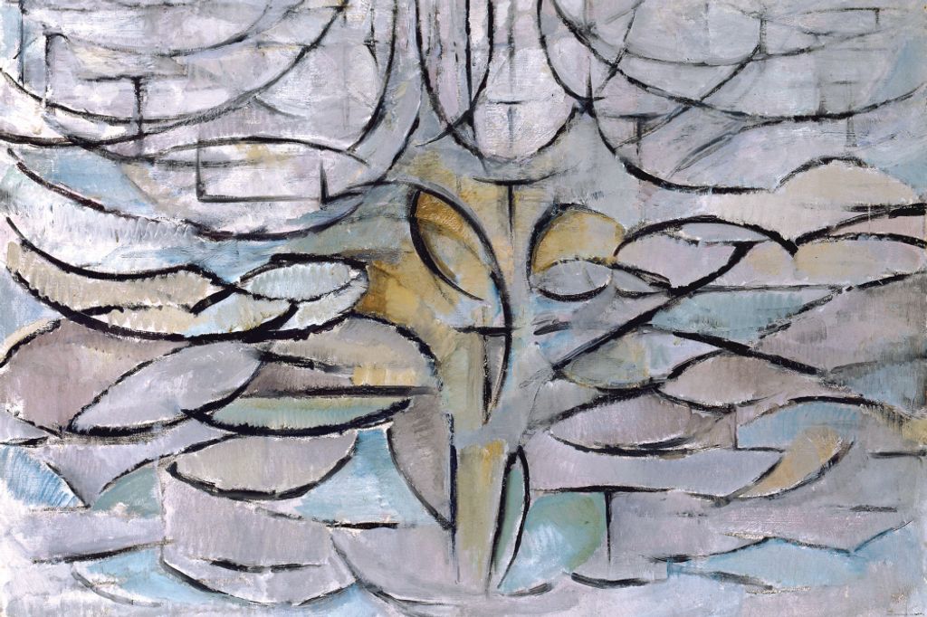 Piet Mondrian Kunstdruck Bild - Blühender Apfelbaum, 1912 (80 x 120 cm)