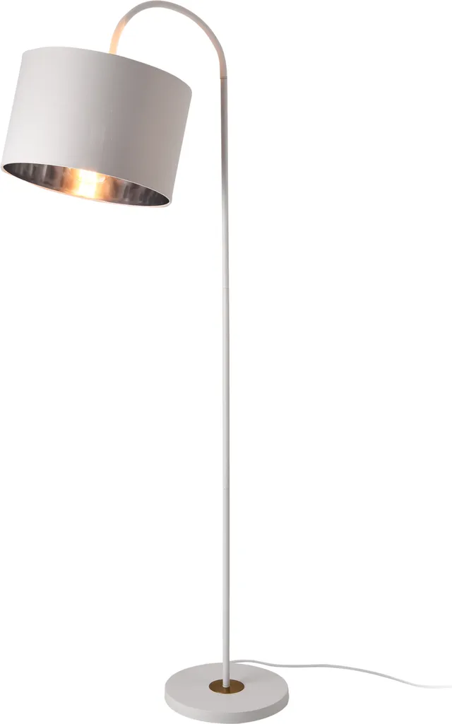 Lampada da terra Toledo 173cm 1xE27 lampada da terra orientabile in metallo bianco