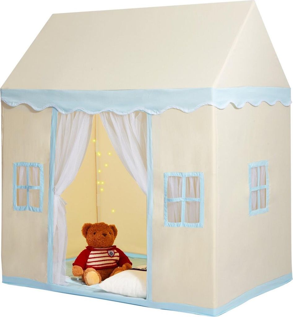 Kids Play Tent Kids Tent for 1-5 Years Old Toddler Tent with Mat and Lamp