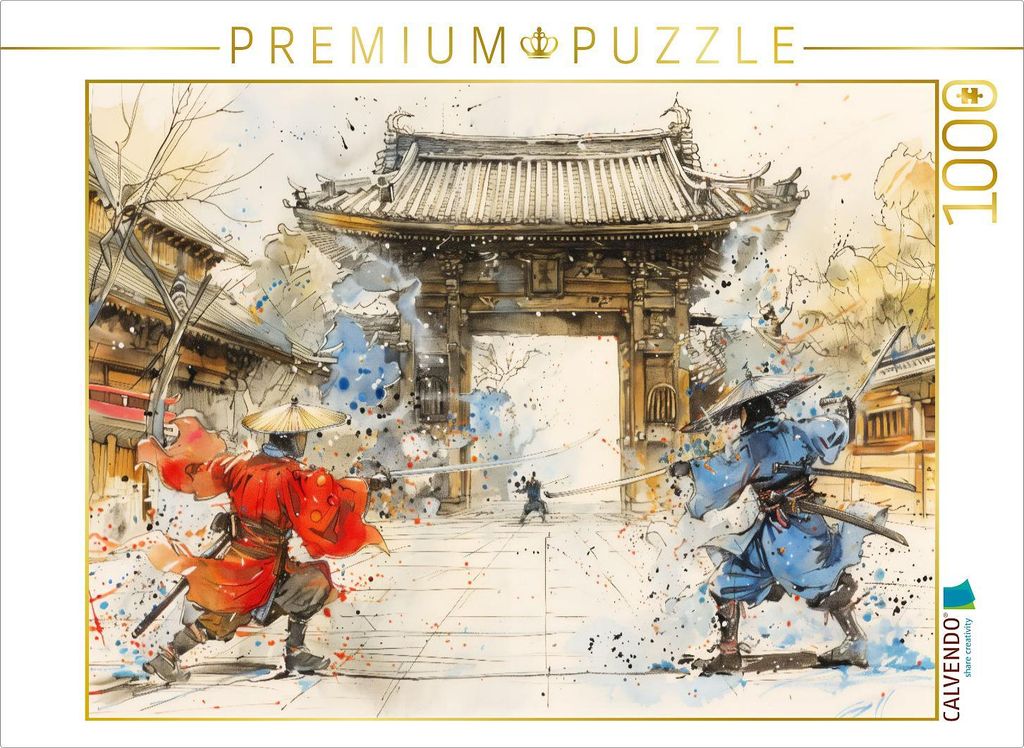CALVENDO Puzzle Kampf in der Stadt | 1000 Teile Lege-Größe 64x48cm Foto-Puzzle für glückliche Stunden