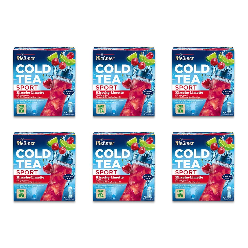 Meßmer Cold Tea Sport Kirsche-Limette | Vorteilspack 6 x 14 Produktbild 