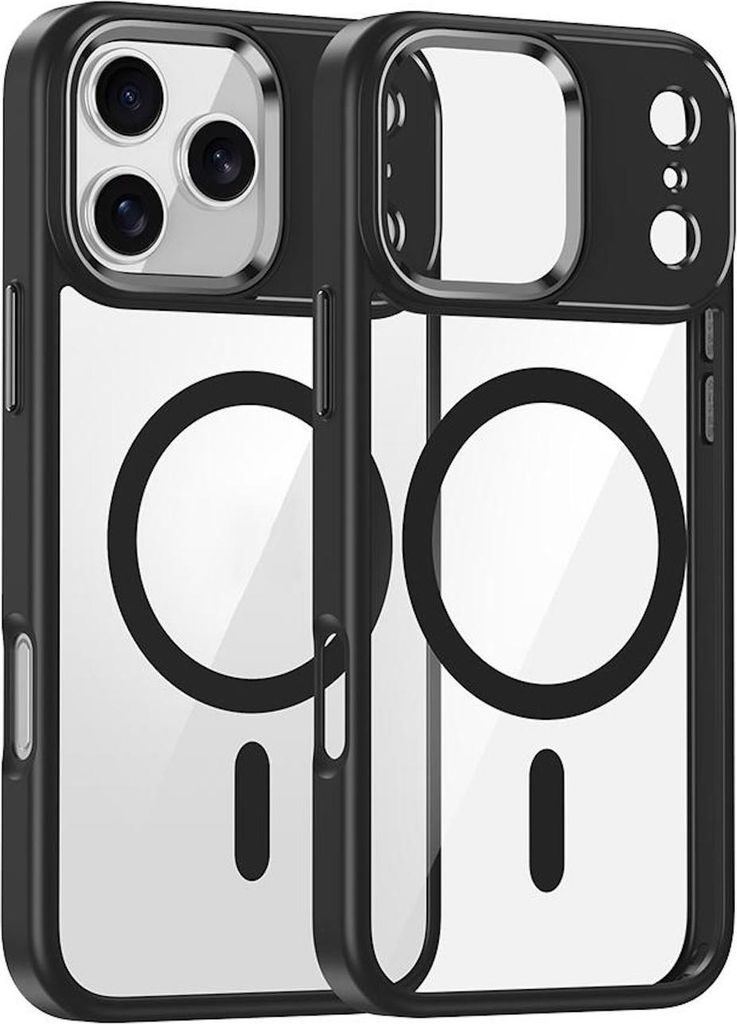 Für Apple iPhone 17 Pro Kamera Ring MagSafe TPU Hybrid Schutz Hülle Schwarz