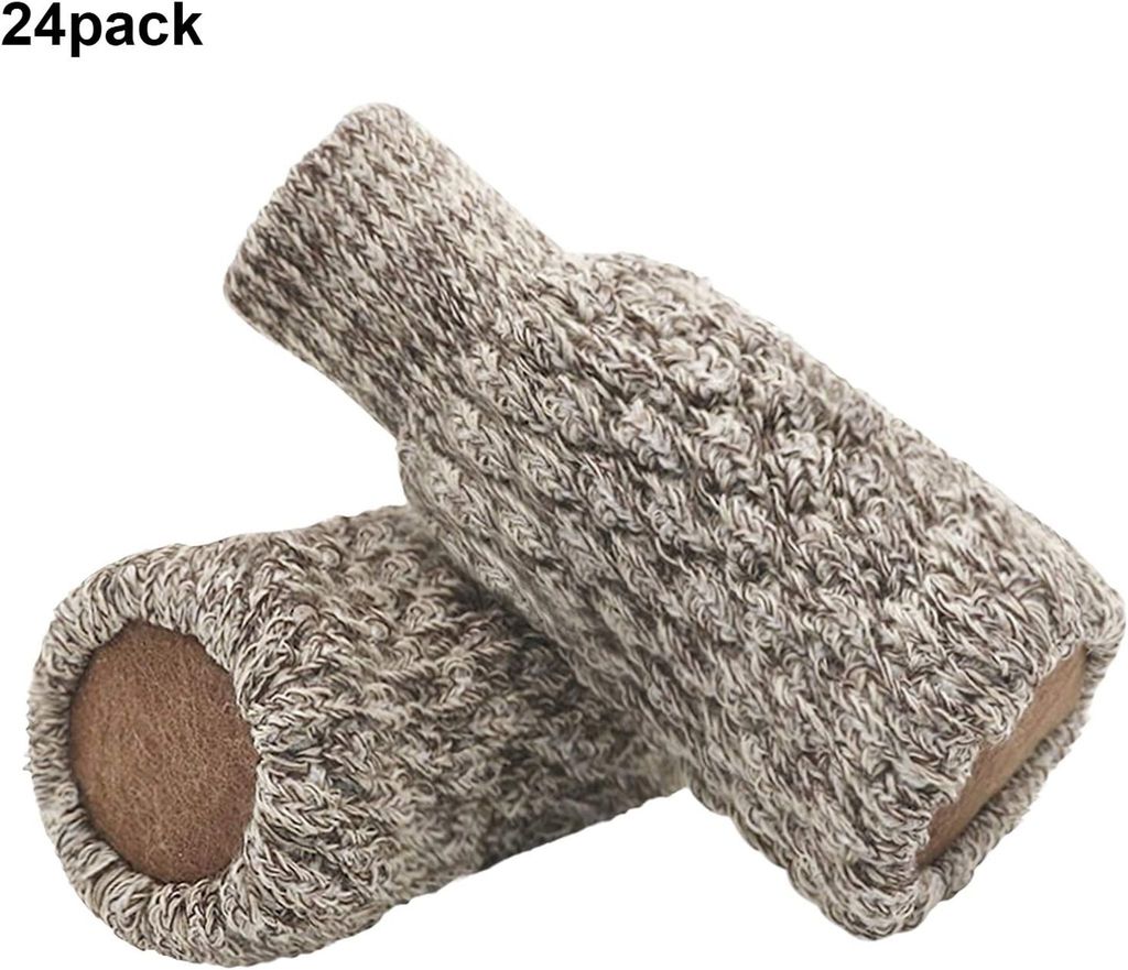 24 Stück Stuhlsocken Stuhlbeinschoner doppelt gestrickt