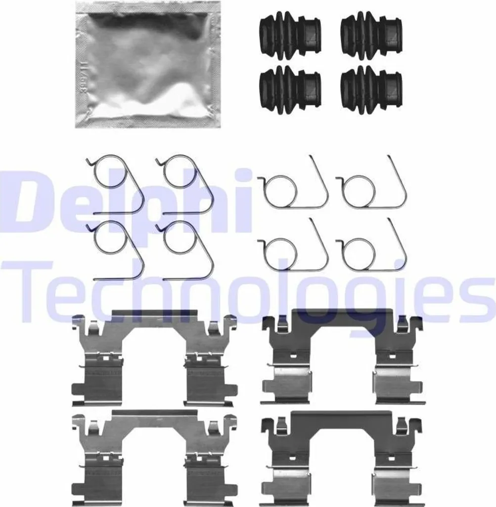 Delphi LX0701 Kit Accessori Pastiglie Freno Anteriori Renault Opel
