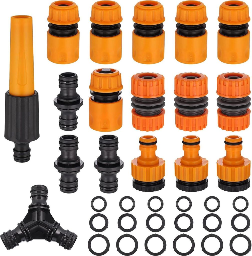 Schlauchverbinder Set, 1/2 Zoll ABS-Material Gartenschlauch Produktbild 