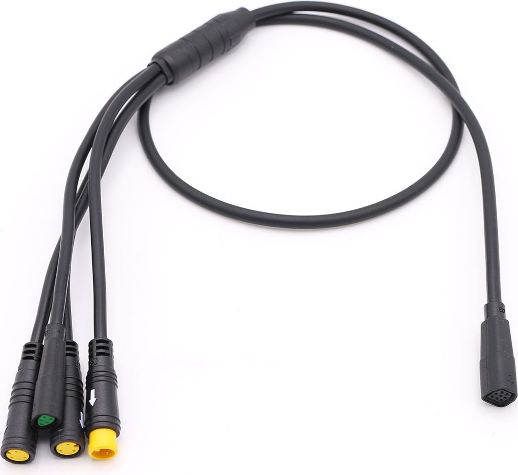 Bafang | EB 1T4 Kabelbaum, EB-Bus für CAN Controller von Bafang, Anschluss an Display Daumengas E-Brakes, 75cm E-Bike Pedelec Schwarz