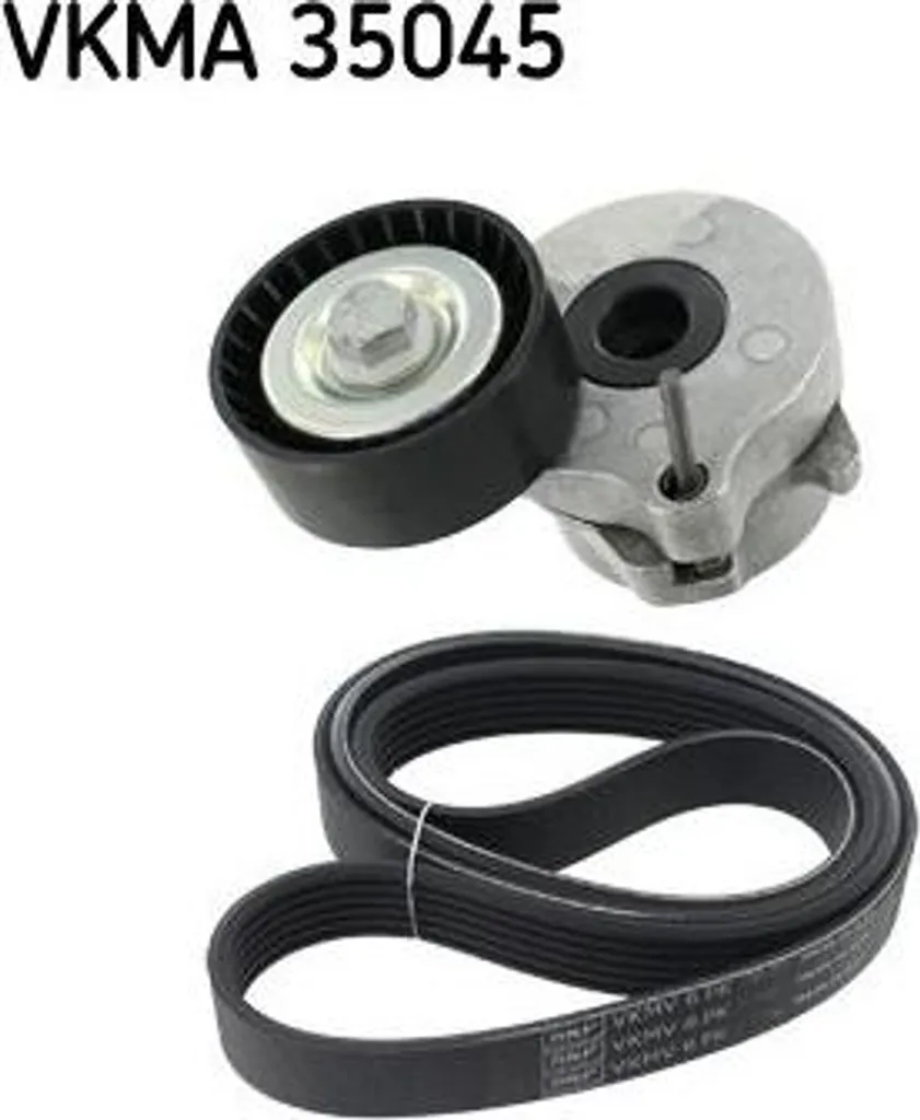Kit courroie trapézoïdale SKF VKMA 35045 compatible Astra J Corsa D E