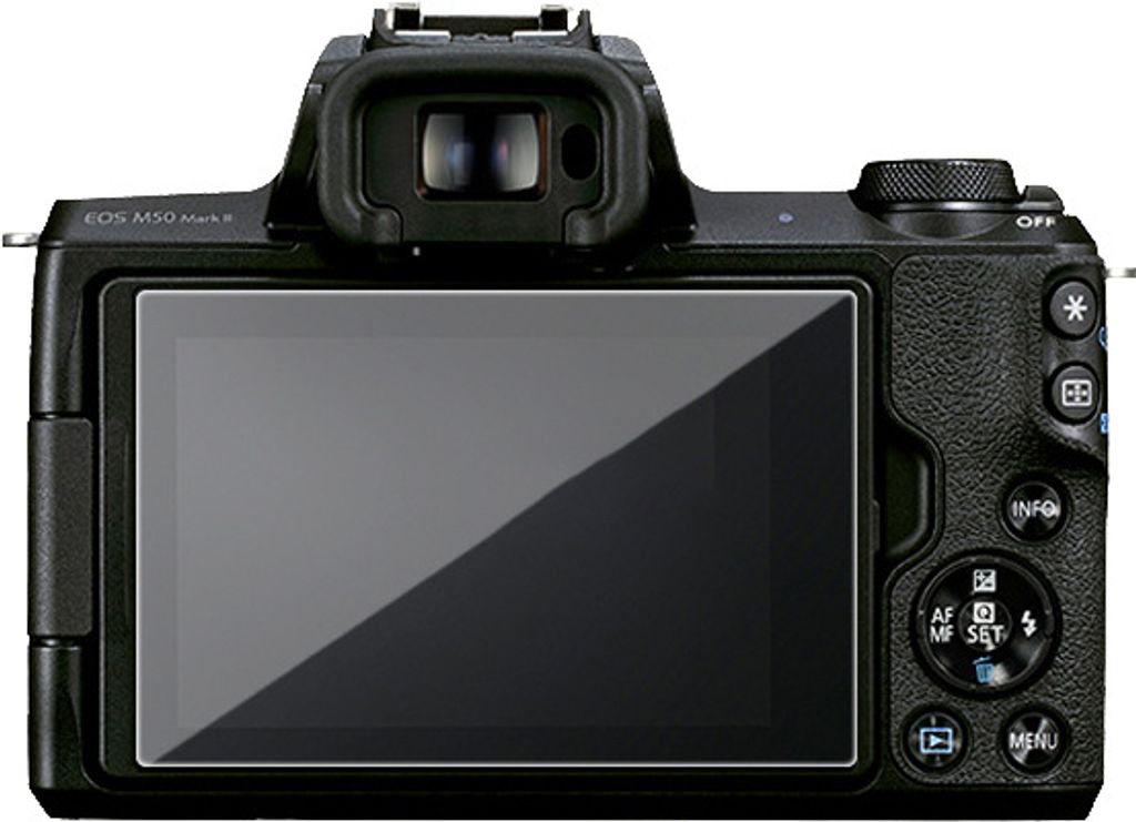 INF Displayschutz aus gehärtetem Glas für Kamera, 2er-Pack Canon EOS M50 Mark II