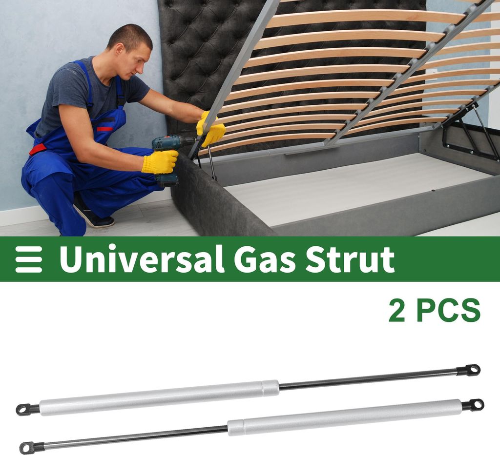 500mm/19.69" Gasdruckfedern 100N Gasfedern Silberton Kohlenstoffstahl 2 Stücke Wohnmobil Auto Werkzeugkasten Deckel Aufbewahrungsbox Abdeckung Sch...