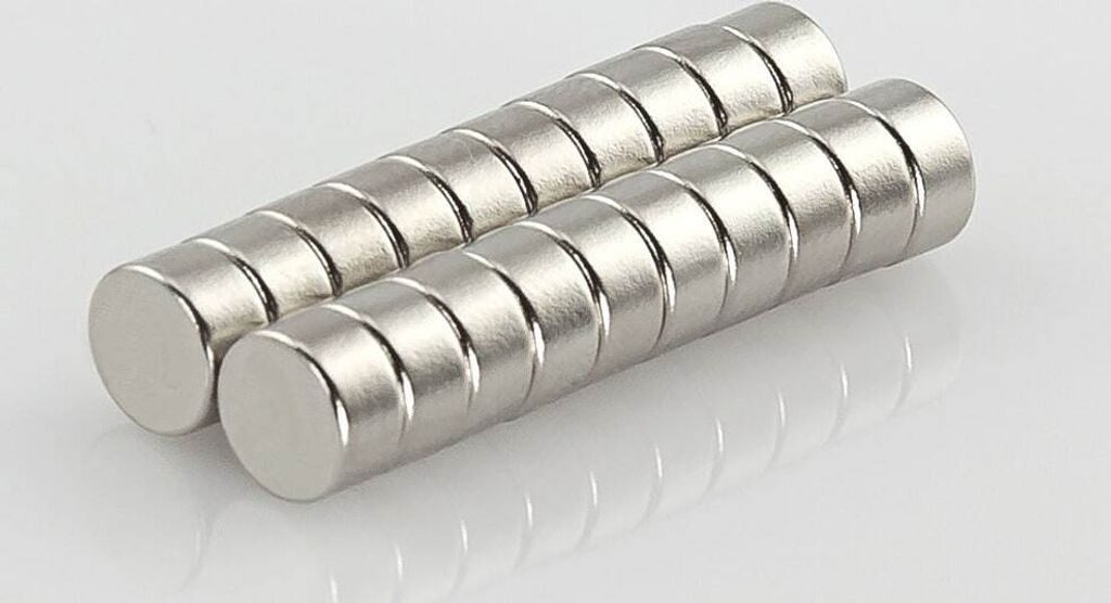 5 x Oblique Unique Neodym Magnet Extrem N42 ø 6 x 3 mm