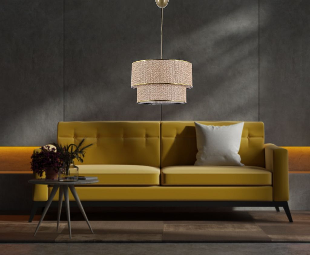Opviq, Coral Wicker,Leuchter, Ekru, METALLKÖRPER, 30 x 30 x Produktbild 