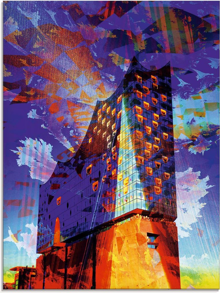 ARTland Glasbild Elbphilharmonie Hamburg IV Größe: 60x80 cm