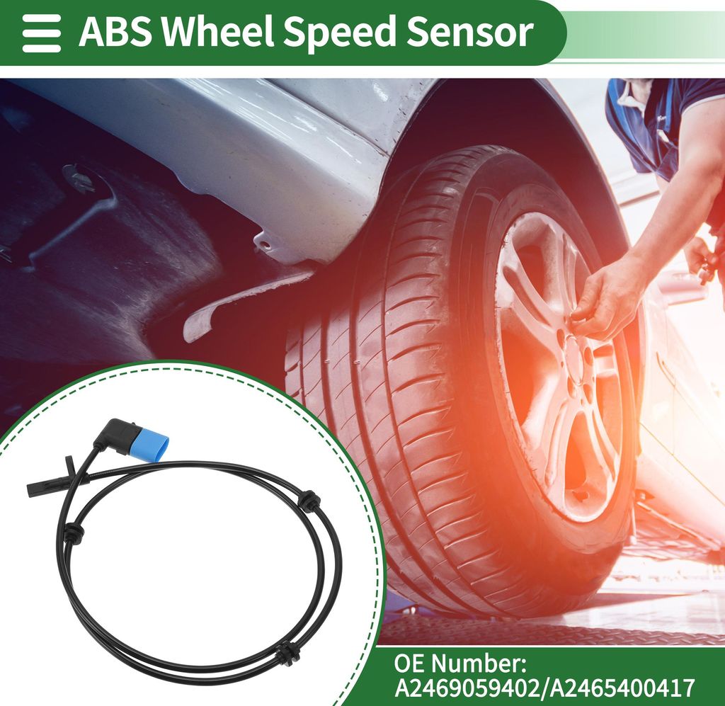 ABS Radgeschwindigkeitssensor ABS Sensor Set Nr. A2469059402/A2465400417 für mercedes-Benz CLA250 2014-2017 1 Stück Links Hinten Rechts Hinten