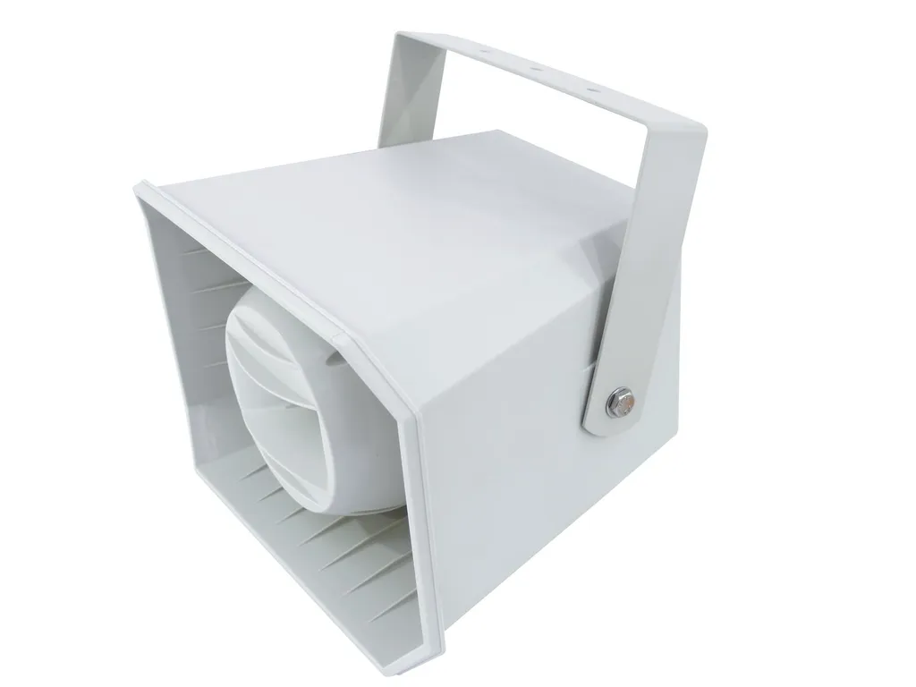 Projecteur de son Omnitronic HS-60 blanc 50W pour extérieur ELA