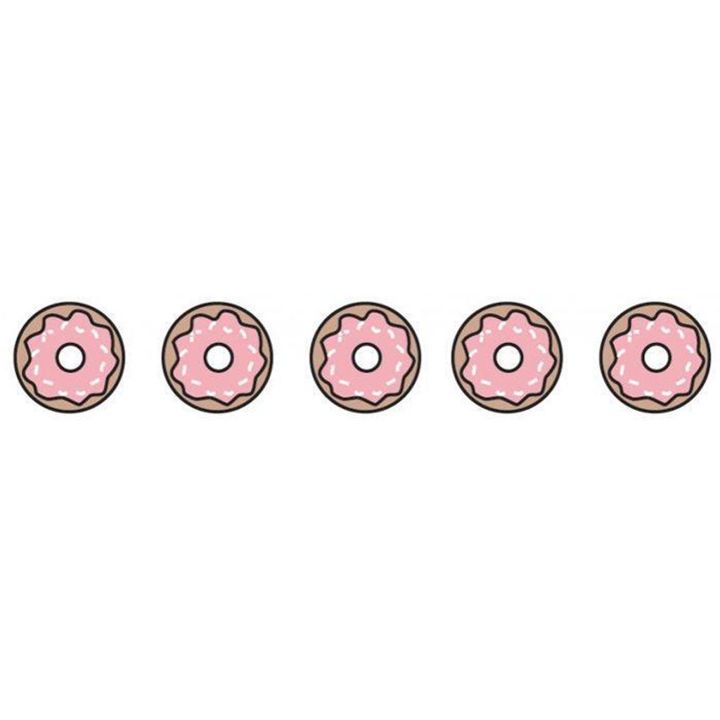 Abdeckband 10 m x 1,5 cm - Rosa Donuts