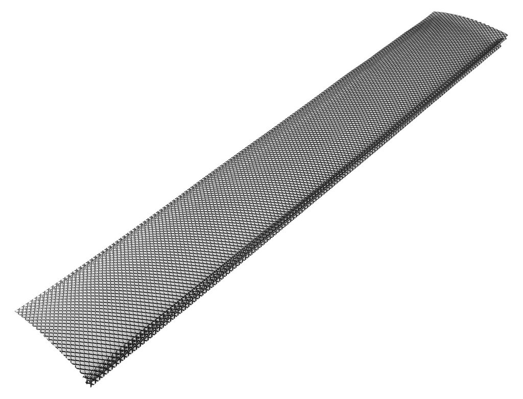 SucceBuy 25 Stück Dachrinnenschutz 152,4 mm, Laubnetz aus pulverbeschichtetem Stahl, zuschneidbar mit 22,86 m Gesamtlänge, Schutzgitter mit 6 mm ...