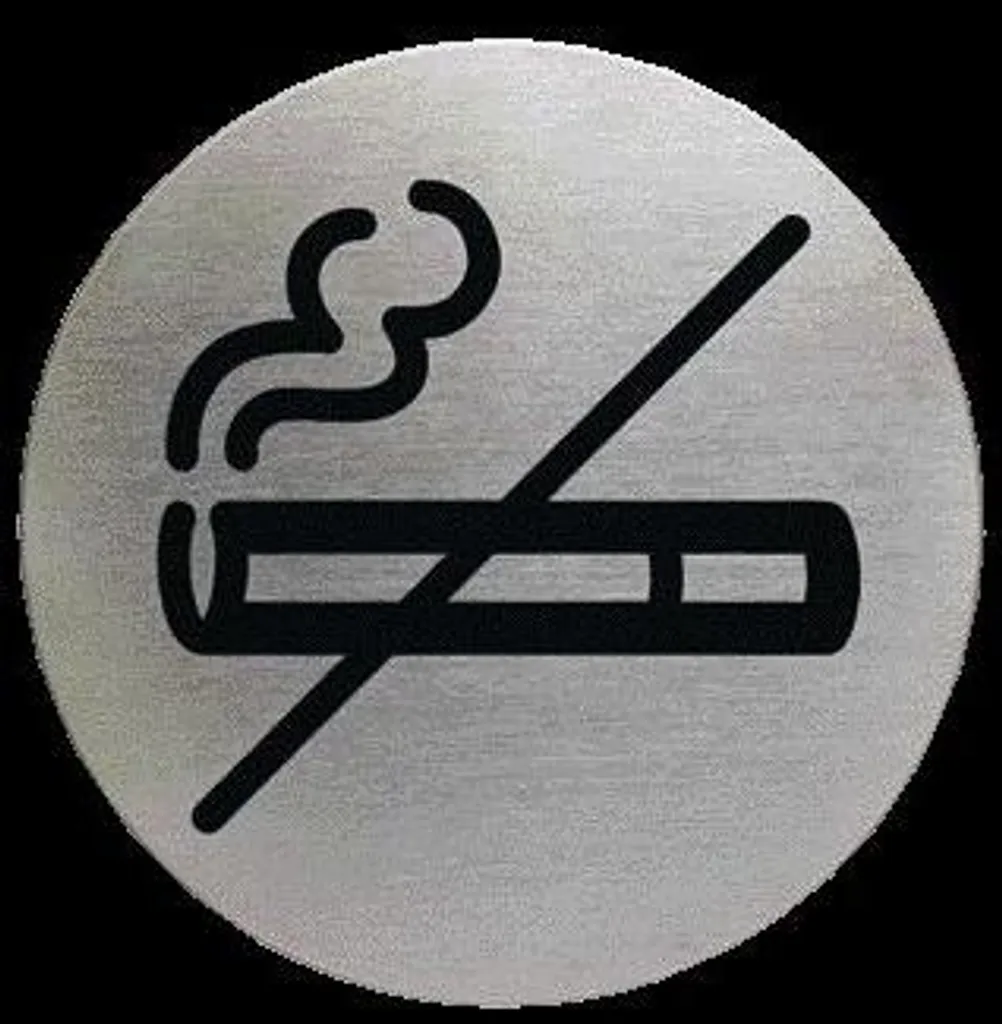 Pictogramme interdiction de fumer durable contre signalisation usée - 2