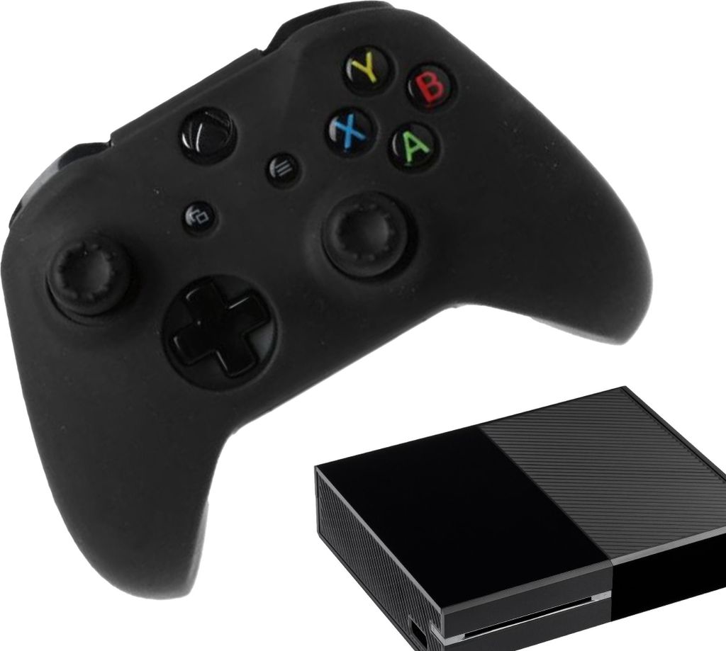 Hüllen und Skins für Xbox One – Performance-Gaming-Hülle – Soft Grip-Abdeckungen – Anti-Rutsch-Controller-Zubehör – Schwarzer Griff