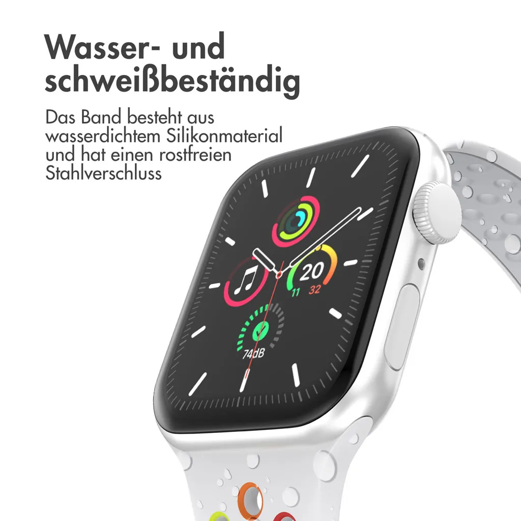 Watch Ultra - 49 mm, Watch Ultra 2 - 49 mm, Watch SE - 44 mm, Watch SE 2023 - 44 mm, Watch SE 2022 - 44 mm, Watch 9 - 45 mm, Watch 8 - 45 mm, Watch 7 - 45 mm, Watch 6 - 44 mm, Watch 5 - 44 mm, Watch 5 - 44 mm, Watch 4 - 44 mm, Watch 44 mm, Watch 42 mm, Watch 3 - 42 mm, Watch 2 - 42 mm, Watch 1 - 42 mm, Watch 10 - 46 mm Watch 10 - 46 mm Watch Band: imoshion Sport+ Band - 7