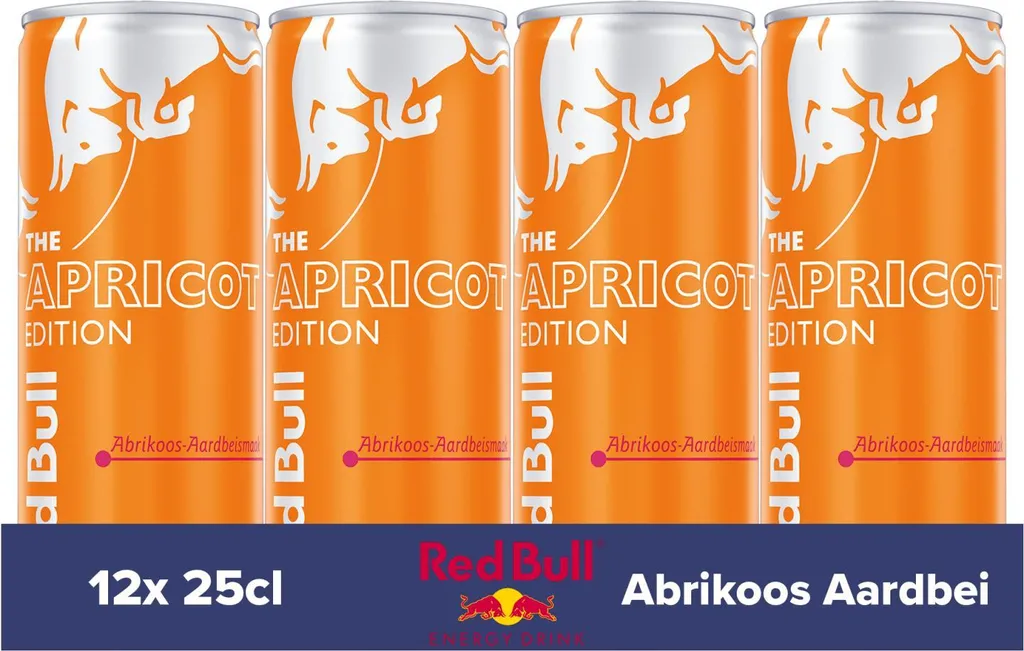 Boisson Énergisante Red Bull Summer Edition Abricot Fraise 12 x 25cl