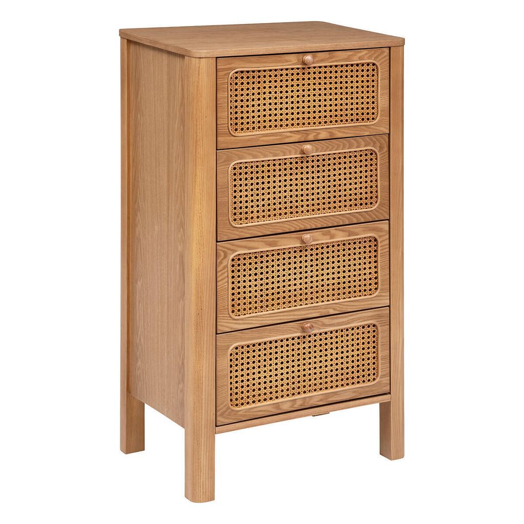 Anrichte "tiria" in eschenfurnier 4 schubladen 55x38cm - Atmosphera créateur d'intérieur