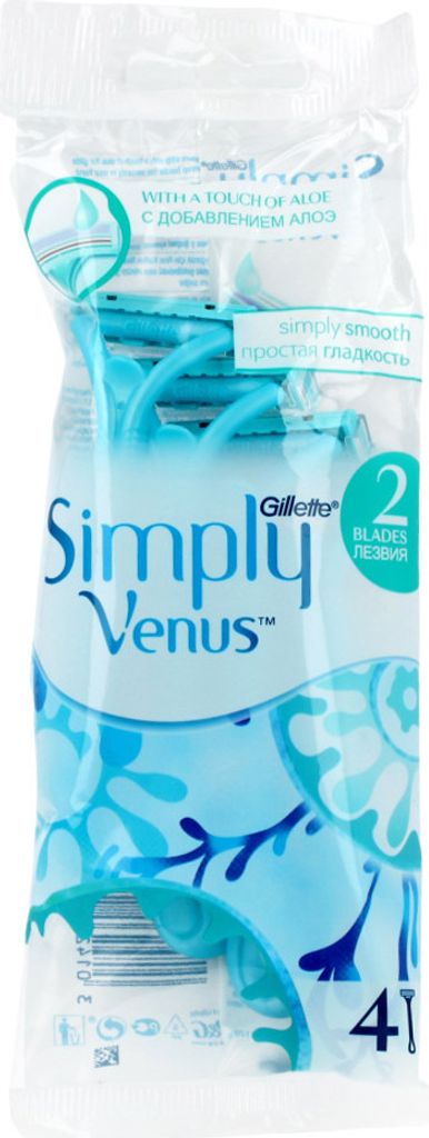 Gillette Simply Venus rasoir jetable 4 pcs W Image du produit 