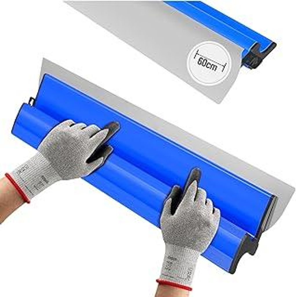 Flächenspachtel Set, 24Inch/60CM Edelstahlklinge Spachtel Werkzeug,Spachtel Werkzeug mit Ergonomischem Z-Griff für große Arbeitsbereich Wand Dek...