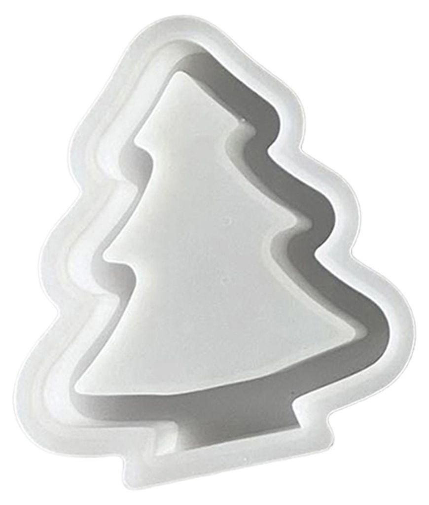 1/3 Stück Silikonform für Weihnachtsbäume zum Selbermachen, zum Basteln von hohlen Weihnachtsbaum-Ornamenten, aus Gips, Zement und Epoxidharz