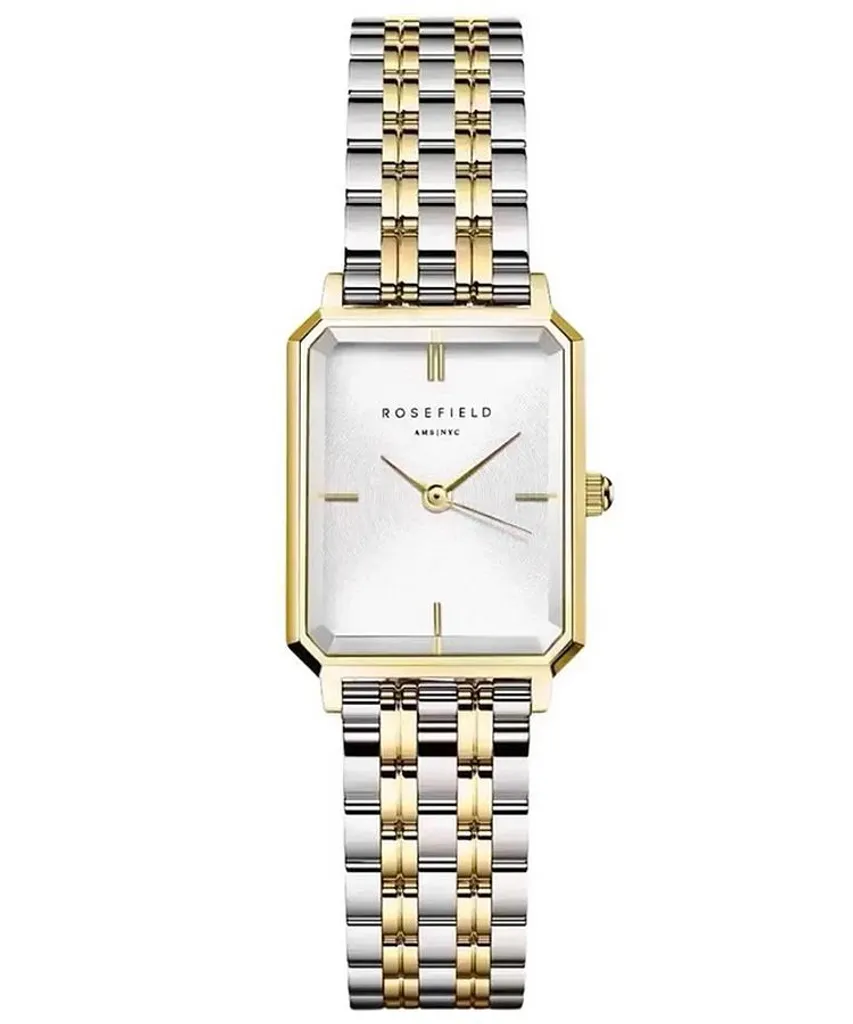 Montre Rosefield OWDSG-X279 rectangulaire dorée avec bracelet acier