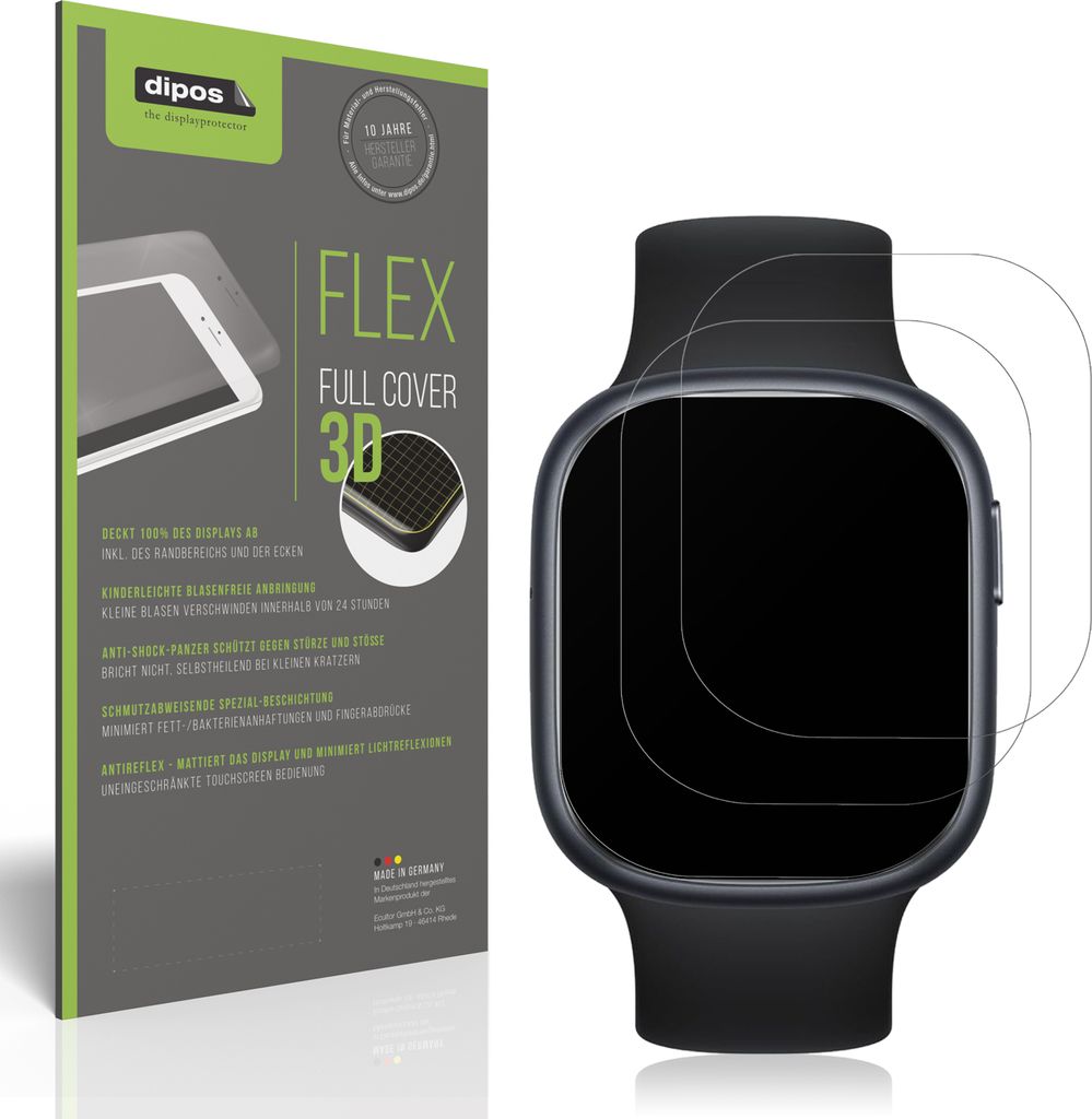 2x Full Cover Schutzfolie matt für Rollme S1 Smartwatch Produktbild 