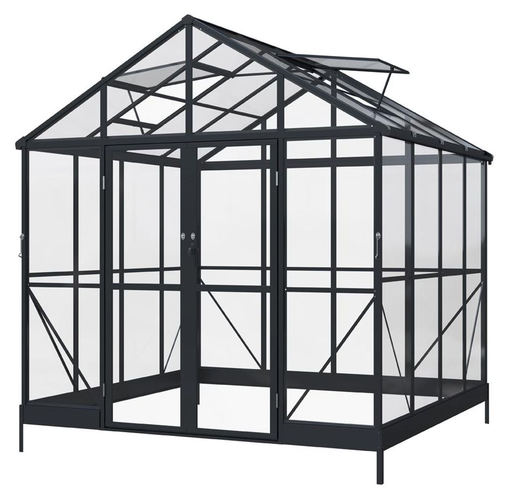HOME DELUXE Gewächshaus ALBORA – Schwarz, Produktbild 