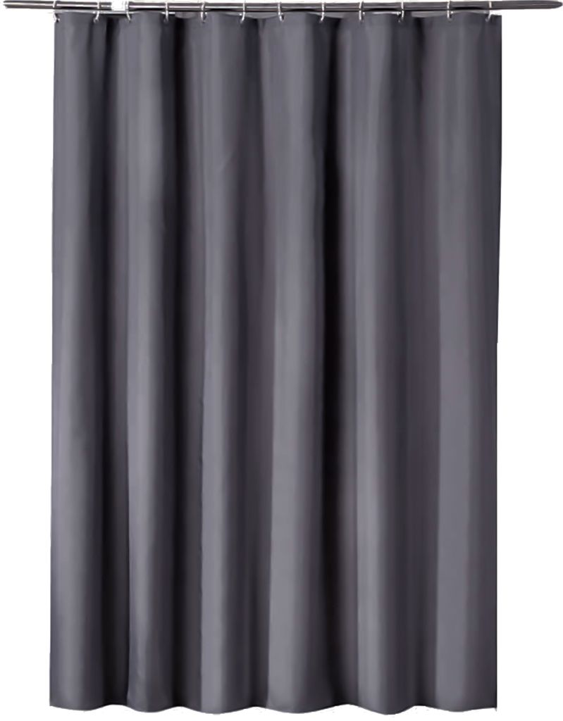 1 Stueck wasserdichter Duschvorhang, Trennwand, Badezimmer, schimmelfest, Badvorhaenge, einfarbig, Polyester-Tuch, Badezimmer-Accessoires