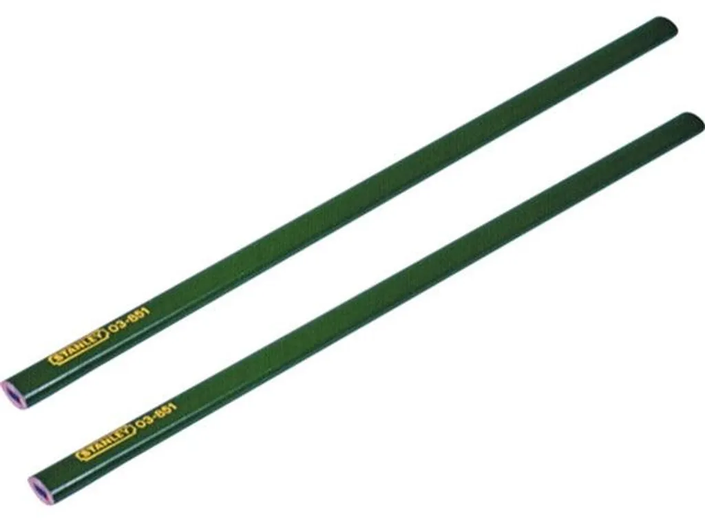 Crayon de chantier graphite mine dure spécial pierre et brique - Lot de 12