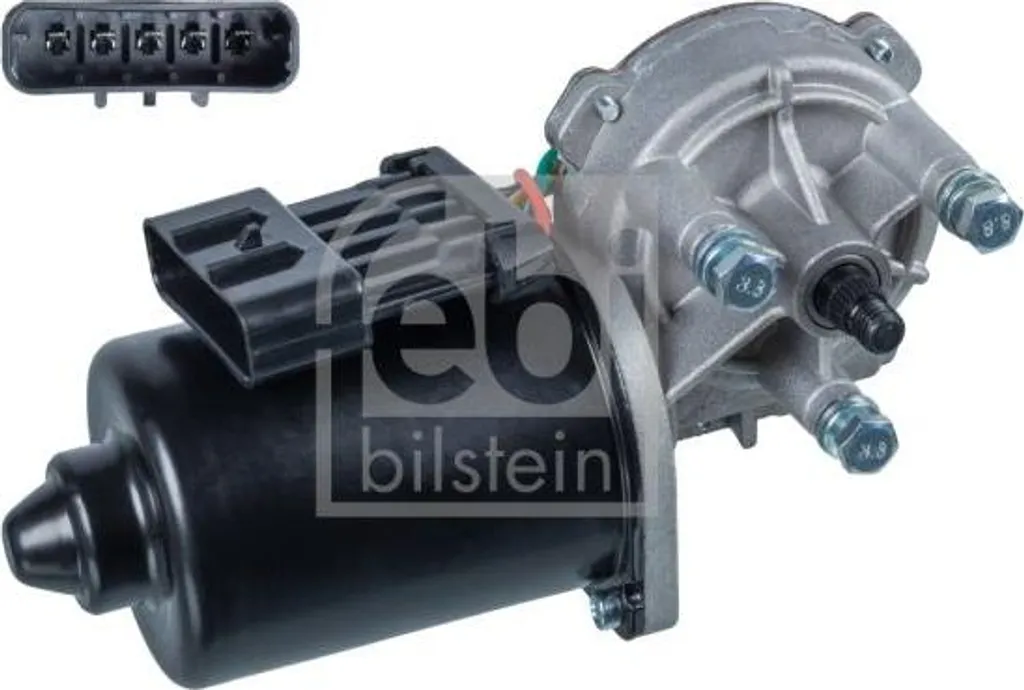 Moteur d'essuie-glace robuste 12V FEBI 106683 - Haute fiabilité OE