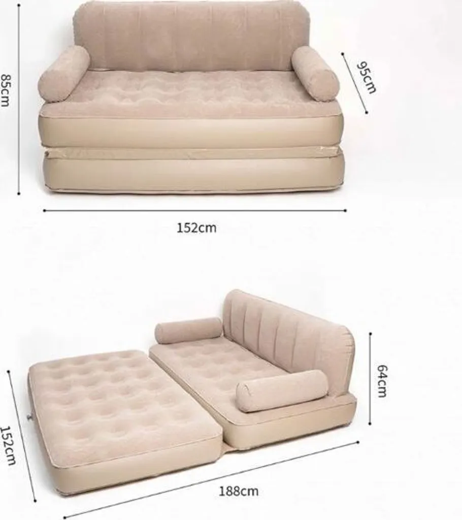Canapé-lit gonflable SOFLINKA : la solution couchage d'appoint rapide - 2