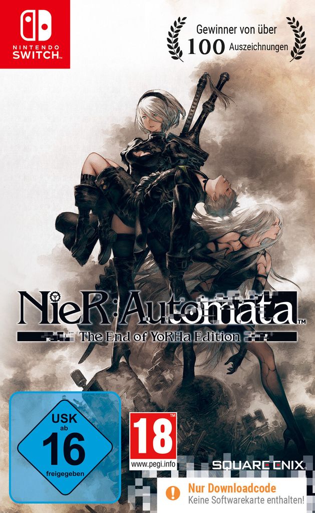 The cover art for the video game NieR:Automata The End of YoRHa Edition.