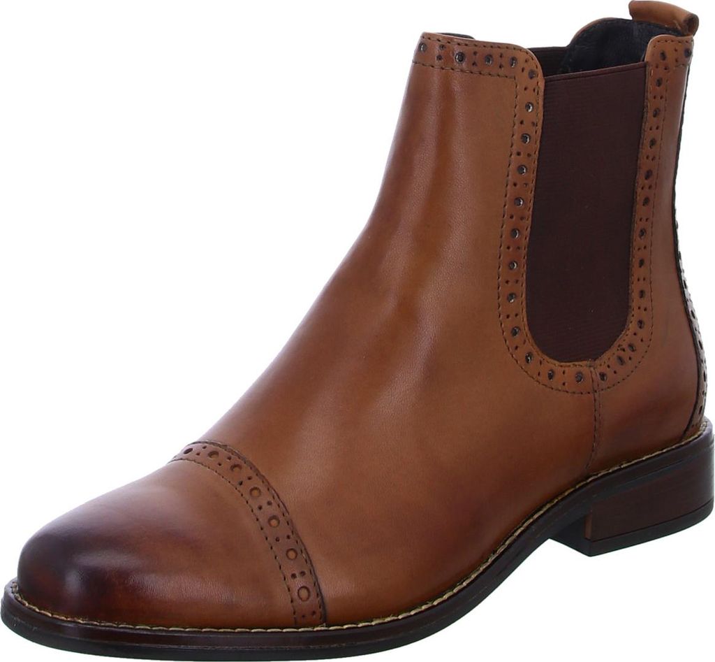 BOXX Damen-Stiefelette Chelsea Boot Braun, Farbe:braun, EU Größe:39