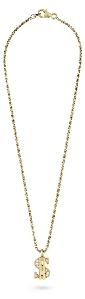 Collier pour Homme Philipp Plein VALENTINE Chaîne 60cm Acier Argenté