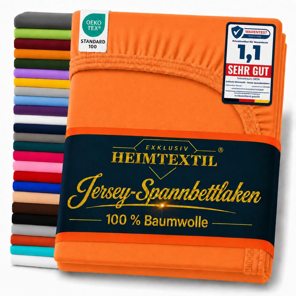 EXKLUSIV HEIMTEXTIL Marke Jersey Spannbettlaken 180-200x200 Produktbild 