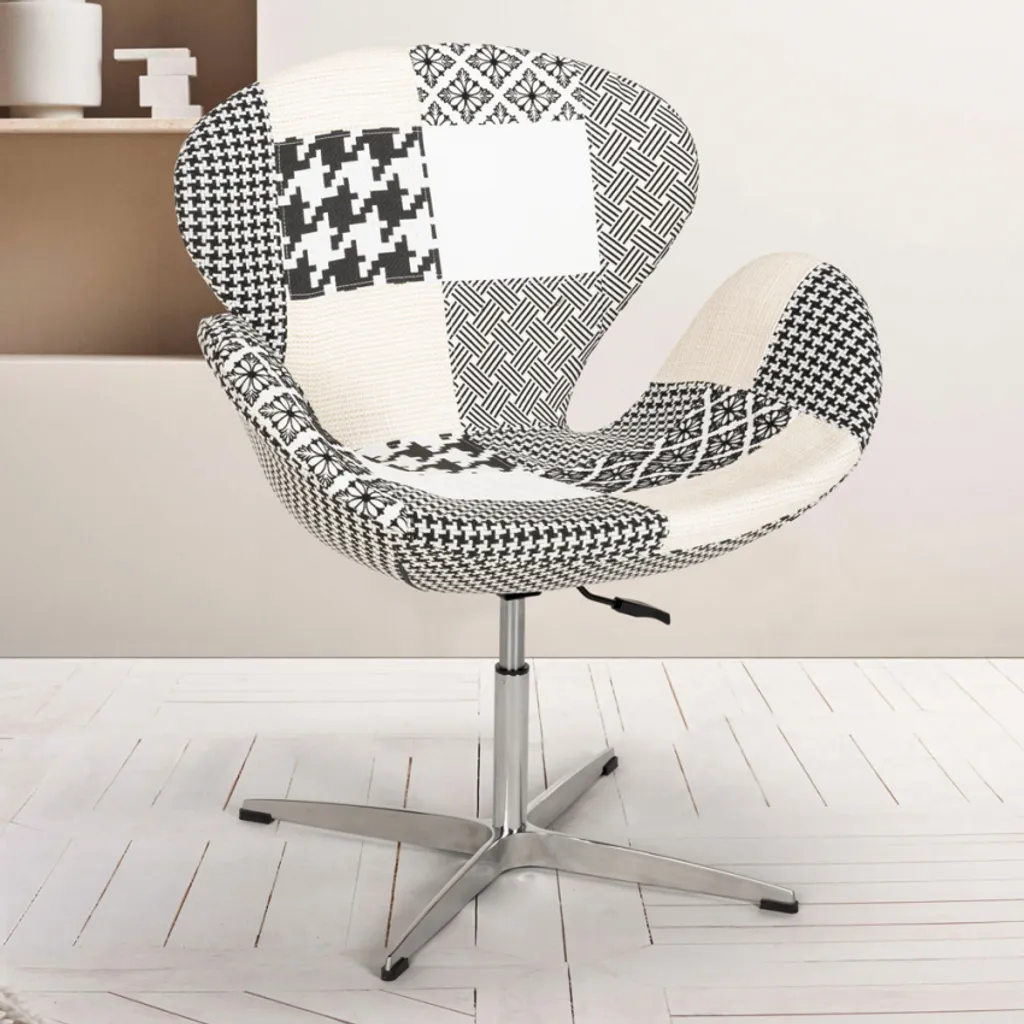Chaise Stork réglable en hauteur style patchwork coloris multicolore - 6