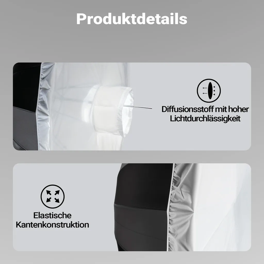 Walimex pro Diffusore Ombrello 165cm | Luce da Sogno per Ritratto - 6