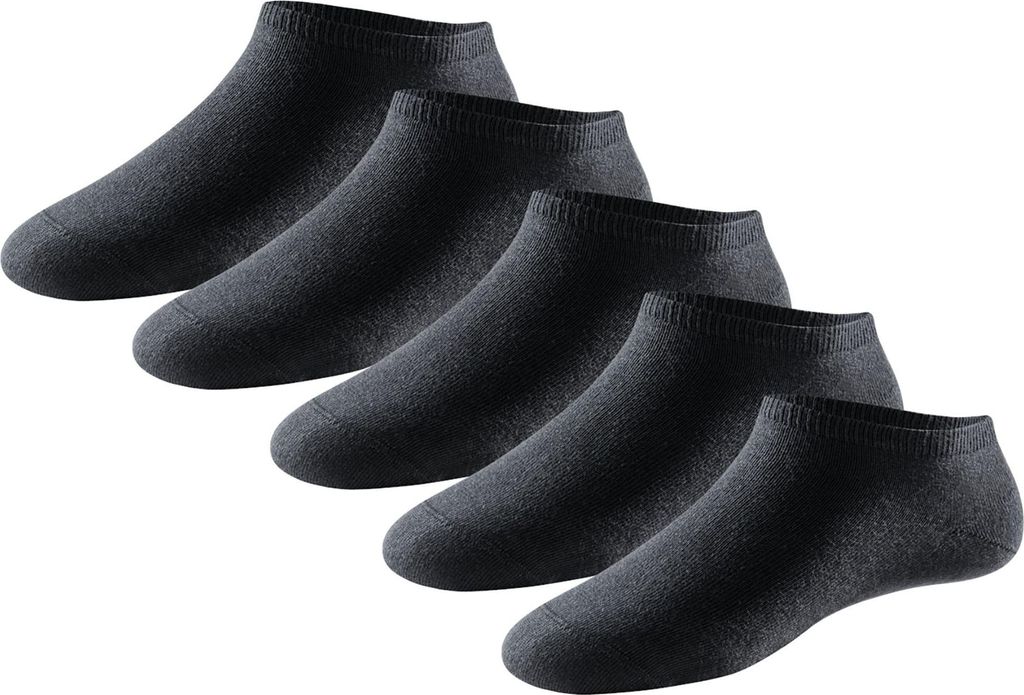 Schiesser Herren 5 Pack Herrensneaker Gr. 43/46  schwarz Produktbild 