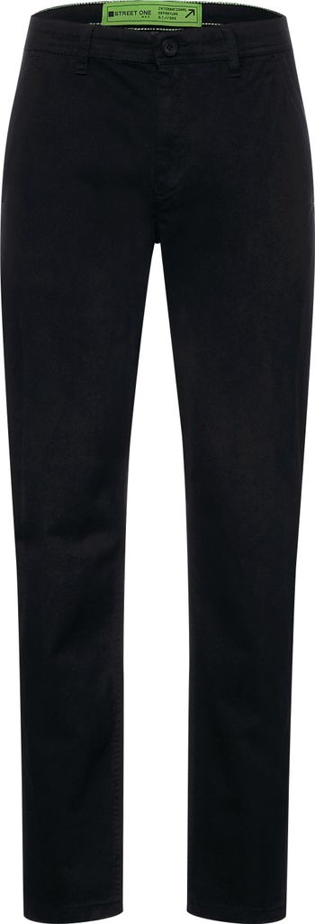 28137 Street One, Chino, Herren Jeans Hose, Gabardinestretch, black, W 33 L 34